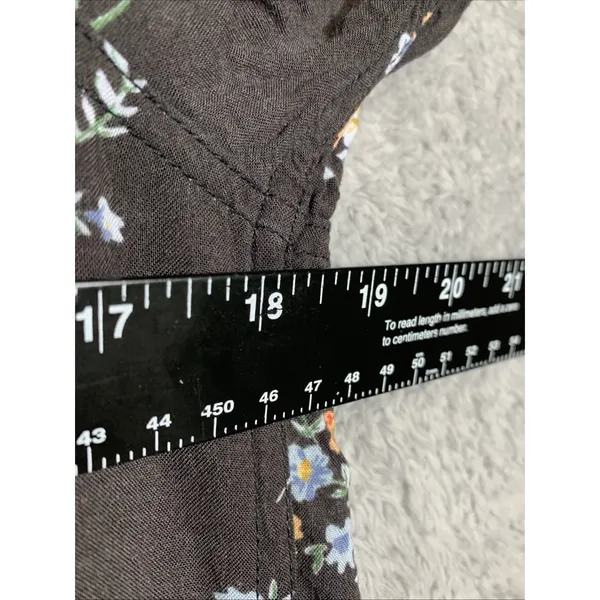 Wrangler Western Shirt Womens XS Black Floral Snap Front LongSleeve Pointed Yoke - Image 3