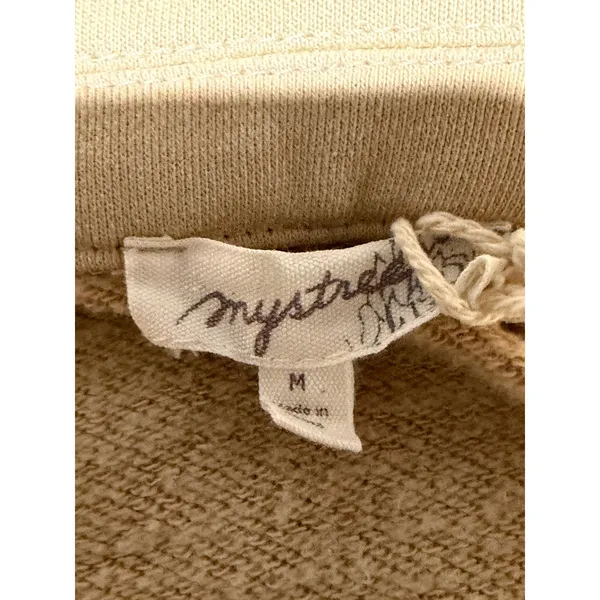 Mystree Tan Longline Shacket Button‎ Down Shirt Jacket Womens Medium - Image 3