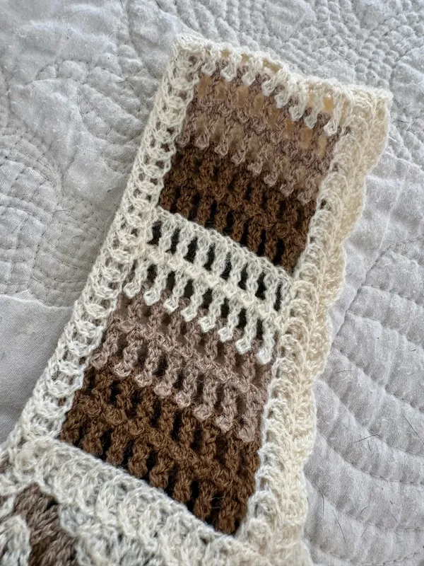 Crochet top Brown - Image 3