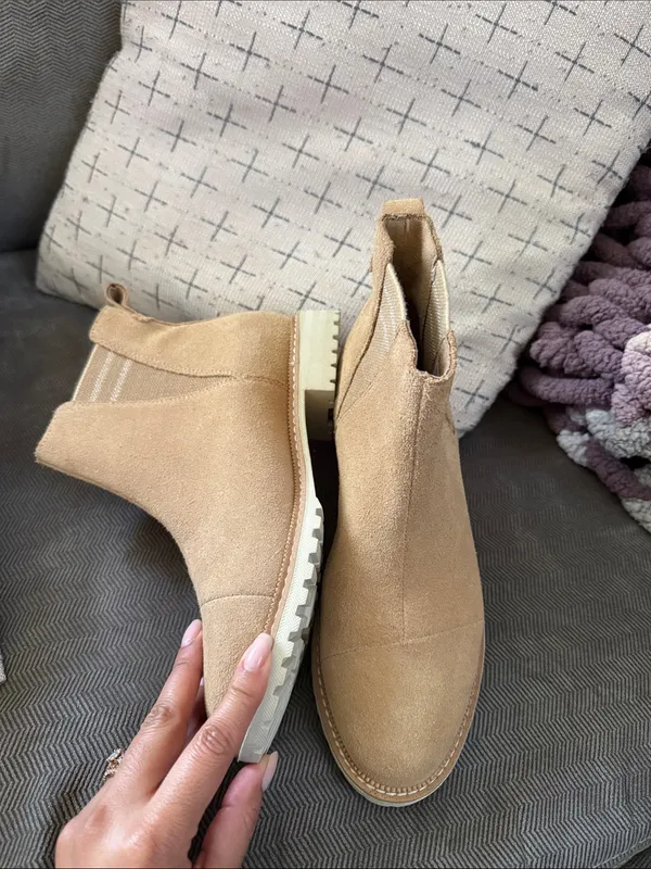 Toms Tan Suede Booties - Image 2