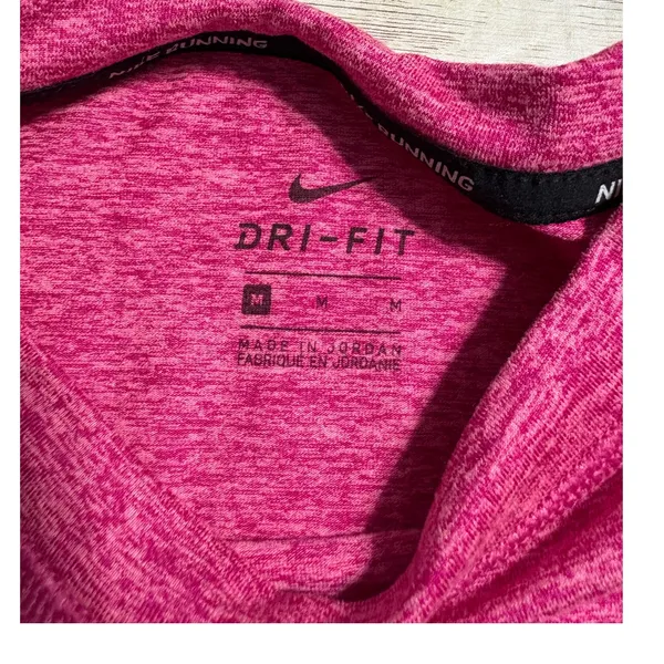 Nike Running Dri-Fit Crew Neck Long-Sleeve Shirt Medium Pink Athleisure Active - Image 7