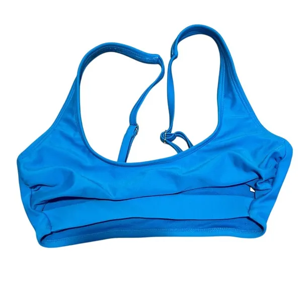 Women's Cut Out Bralette‎ Bikini Top - Wild Fable Blue Size XS Extra Small - Image 2