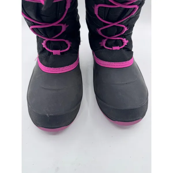 Kamik 6 Black Pink Snow Boots Women\'s Faux Fur Trim Winter Waterproof‎ - Image 3