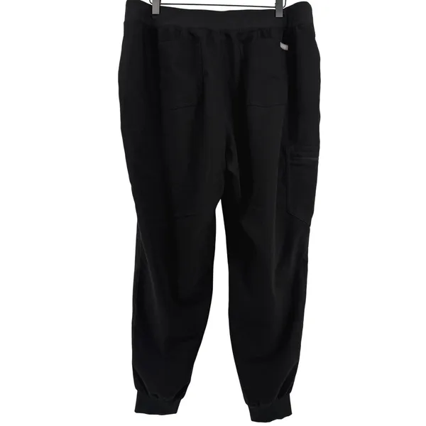 Figs Zamora Jogger Scrub Pants Black Women XXL Pockets RN MD RT Medical 1000208 - Image 3