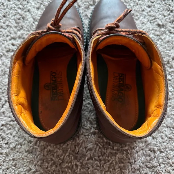 Sebago Brown Leather Waterproof Hiking Boots Size 8 - Image 4