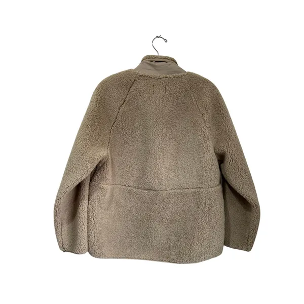 Lou‎ & Grey Cozy Sherpa Fleece Pullover Beige Size M Soft Lounge Sweater - Image 2