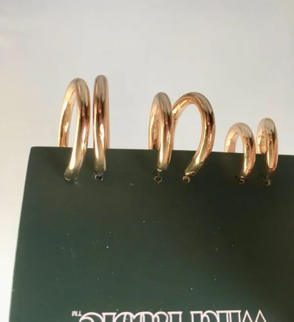 Hoop Earrings Gold - Image 2