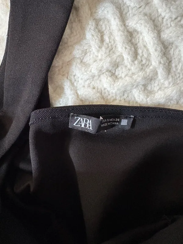 ZARA Backless sweetheart black top - Image 5