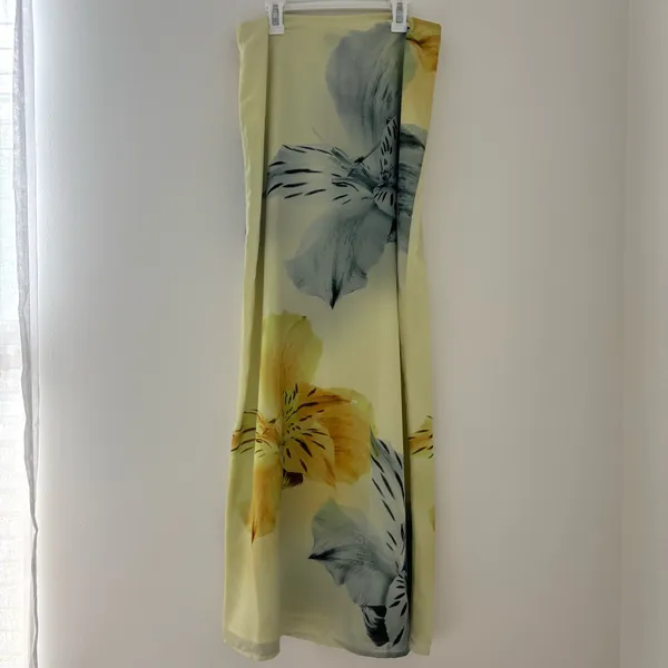 White Fox Our Love Maxi Skirt Lemon Blossom - Image 2