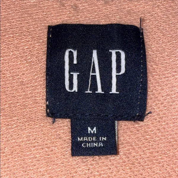 Gap women's henley pullover sweatshirt peachy pink Melba size medium preloved - Image 12