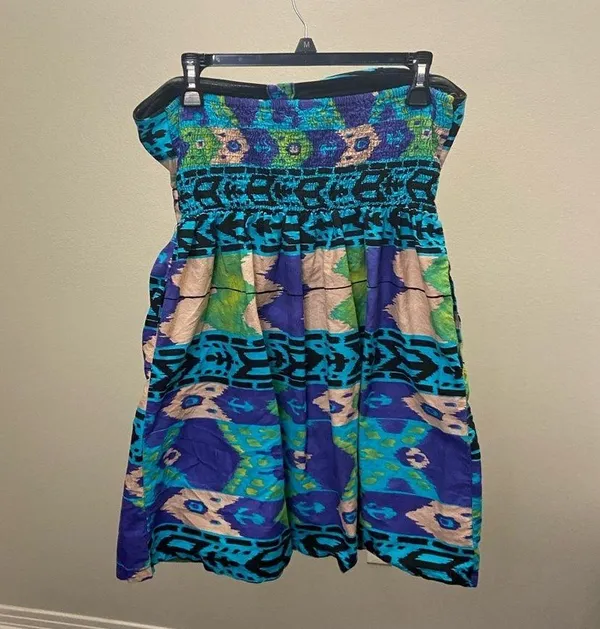 XHILARATION Strapless Multicolor Dress - Image 2