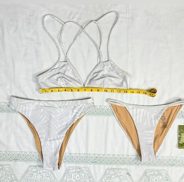 Billabong NWT Sporti x Stef Corgel Isla Palm Shadow Bikini Set - Daylight - M/S/S - Image 13