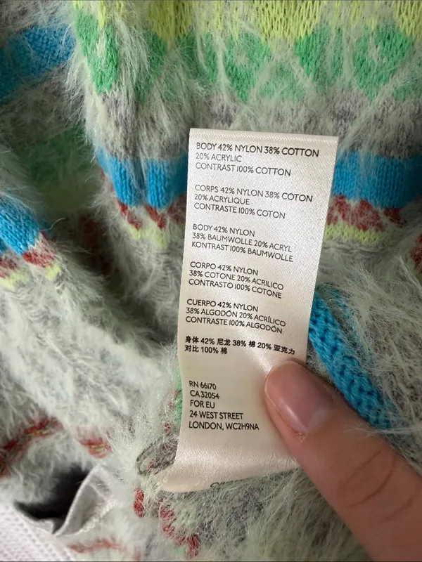 Free People Fair Weather Cardigan Mint Haze Combo XS - Image 8