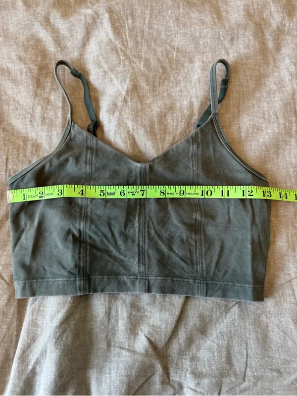 Offline By Aerie OG Corset Green Sports Bra - Image 6