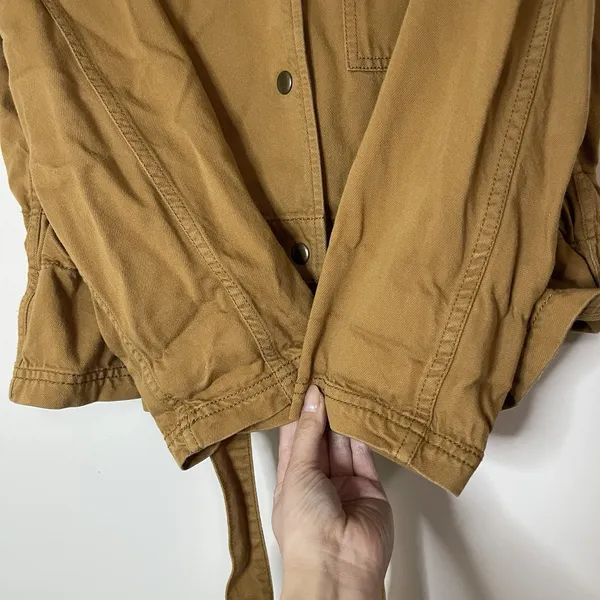 Madewell Southlake Military Jacket Honey brown size small - Image 5