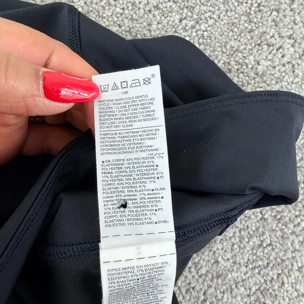 Athleta Ace Tennis Skort‎ Women M Black 13.5" Active Golf Skirt Shorts Pocket - Image 7