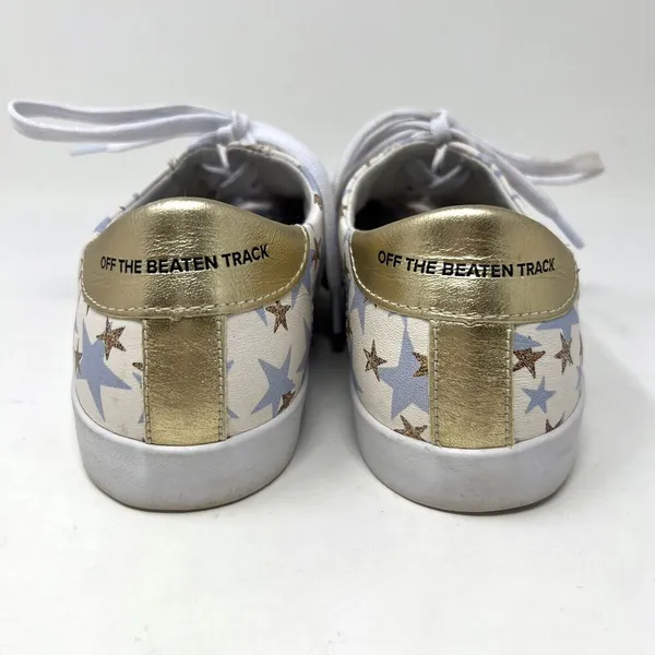 OTBT Shoes Court In Star Blue Gold‎ Leather Lace Up Sneakers Comfort Size 6.5M - Image 9