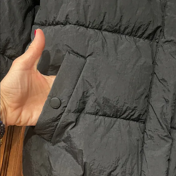 Lucky Brand Black Puffer Jacket with Hood Small - Image 6