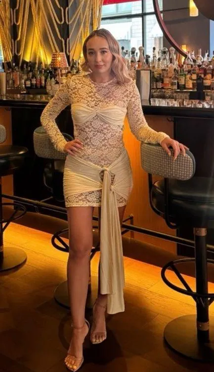 Lioness Midnight Mini Dress in Butter - Image 5