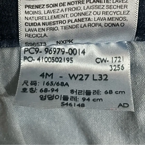 Levi's Jeans Womens 27 Curvy Bootcut Mid Rise Dark Washed Stretch Denim Blue‎ - Image 6