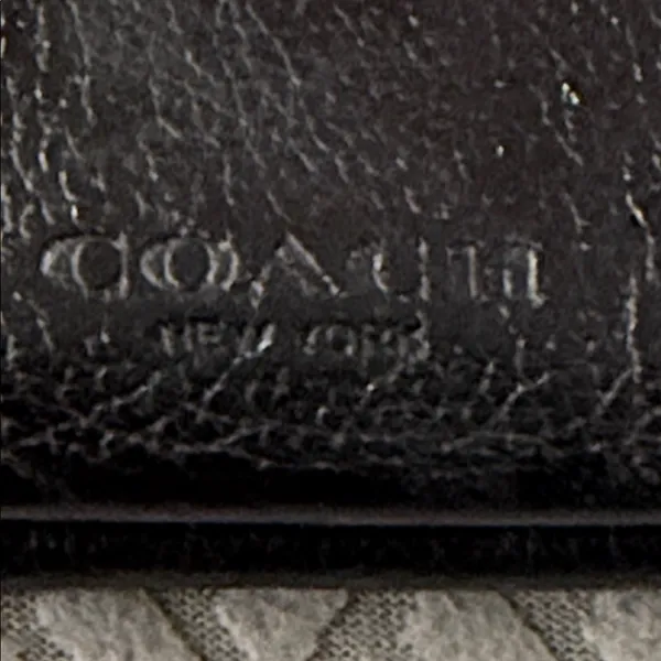 Vintage Coach Classic Black Leather wallet card holder - Image 9