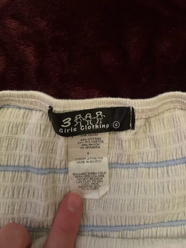 3 Girls Clothing Tank White - Image 3