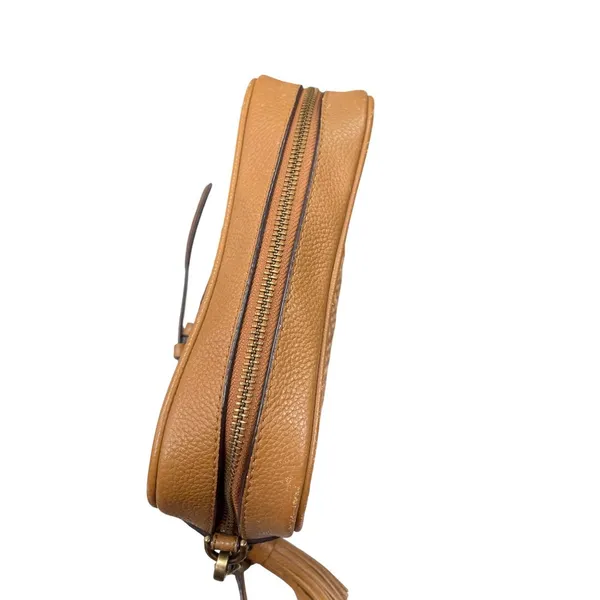 Michael Kors wms woven brown leather gold ware crossbody shoulder bag SKU 9907 - Image 8