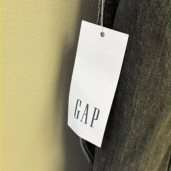 GAP Acid Wash Black Adjustable Razorback Overalls Pockets and Side Buttons- M - Image 14