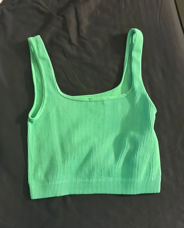 ZARA Green Crop Top Women’s - Image 2