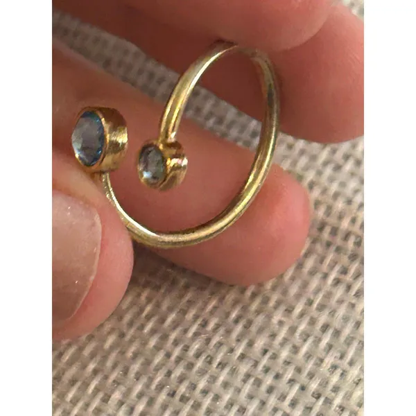 Alex and Dani 925 sterling silvers gold tone size 6.25 a206 ring - Image 6