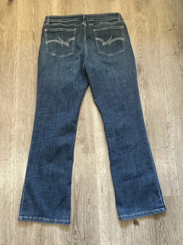Wrangler Blue Wide Leg Denim Jeans size 11x30 - Image 3