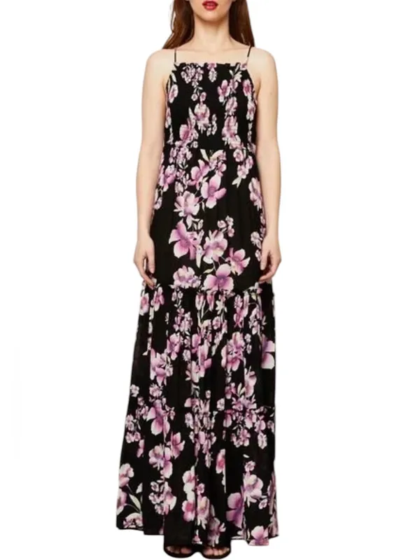 Free People Intimately FP Women’s Garden Party Black Floral Tie Strap Maxi Dress - Image 11
