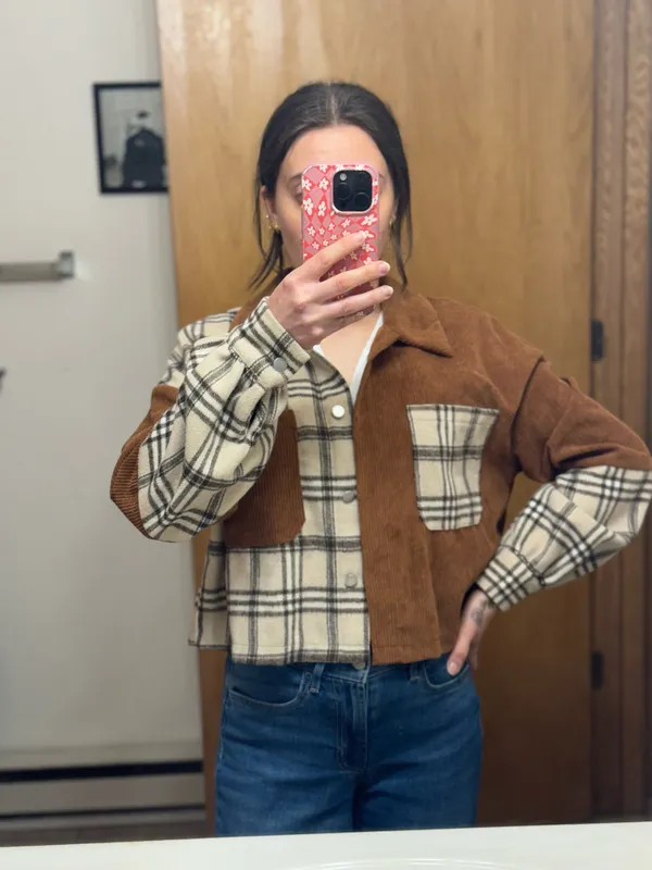 SHEIN flannel corduroy lightweight jacket - Image 3