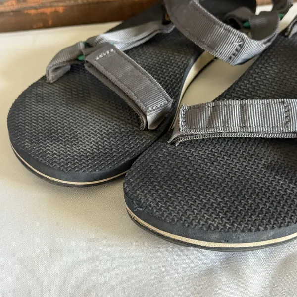Teva Original Universal Gray & Teal Outdoor Hiking Sandals 1003987 Women's 10 - Image 3