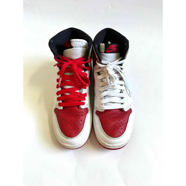 Nike Retro 1 Air Jordan Mid Sneakers Red Black White Size 7 Youth/8.5 Women - Image 2