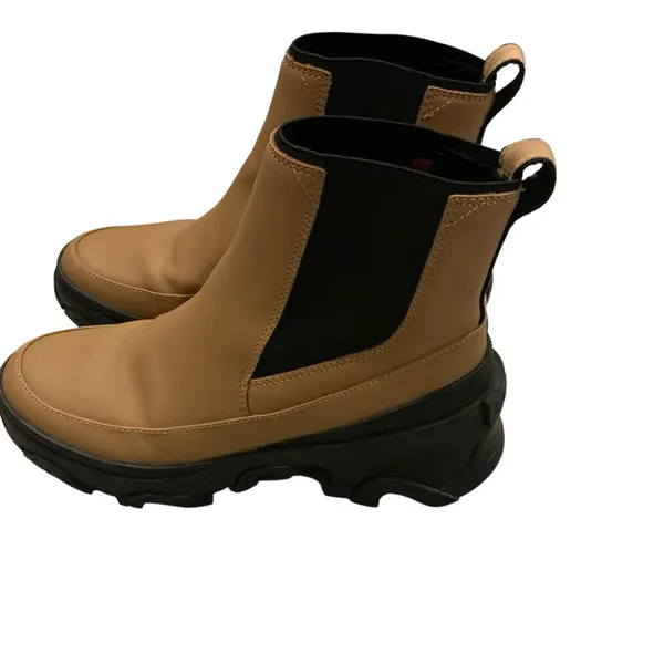 Sorel Brex chelsea boot waterproof leather tawny women’s size 9 Like New! - Image 3