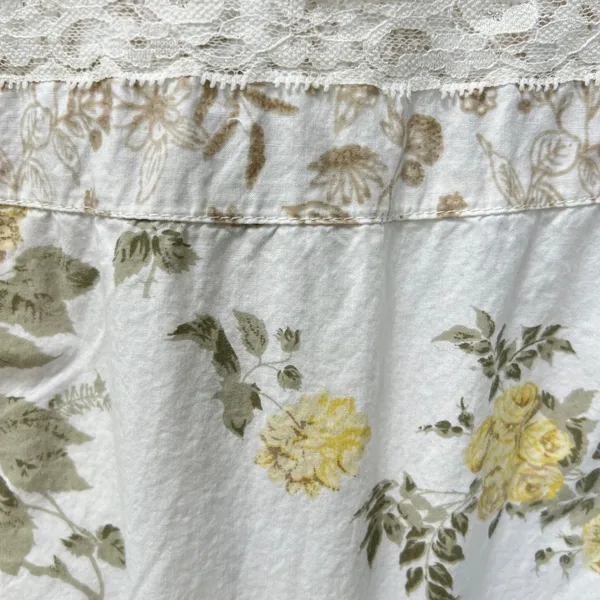 Vintage. Aman Boho Floral Lace‎ Tiered Dress 1X Cotton Sleeveless Cottagecore - Image 10