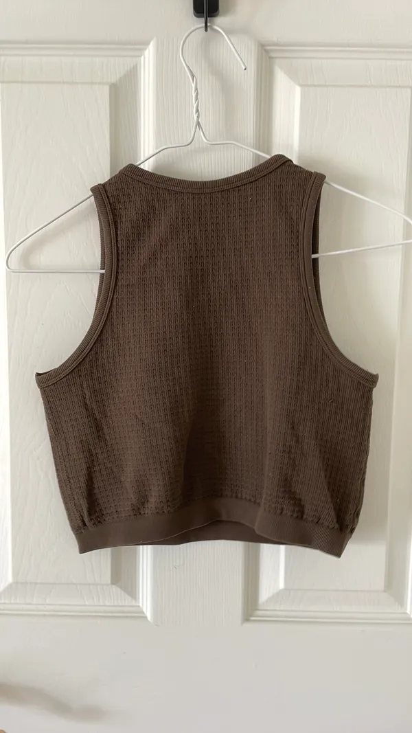 Cropped Tank Brown - Image 2