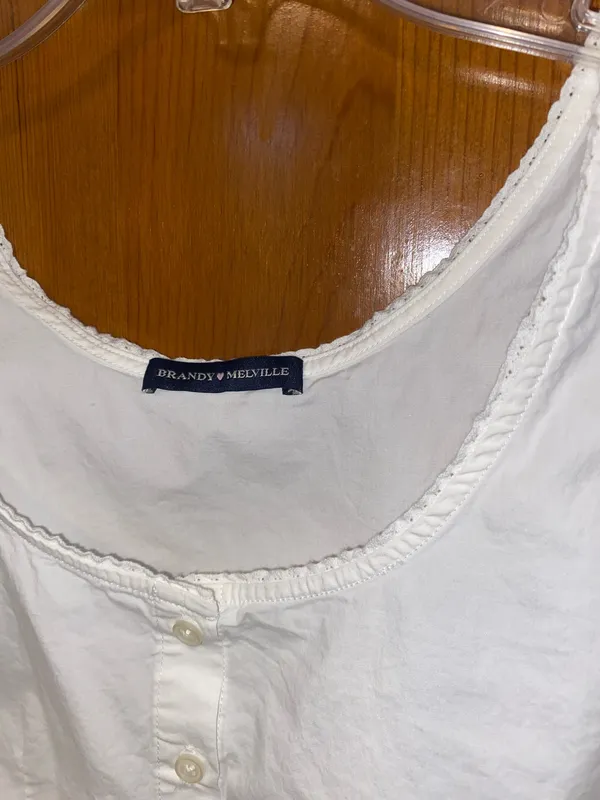 Brandy Melville Matilda Top White - Image 3