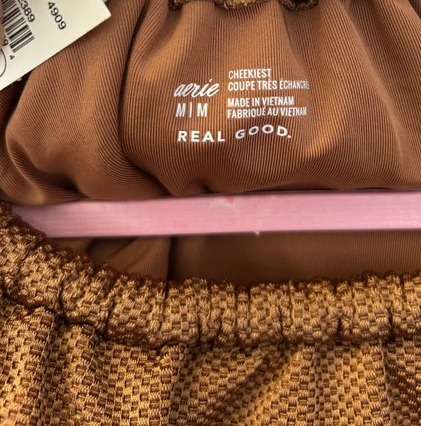 Aerie Brown Cheeky Bikini Bottoms - Image 3