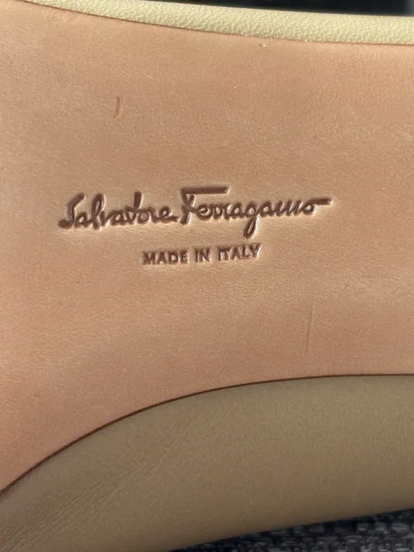 Salvatore Ferragamo Cap Toe Heels Shoes 9.5 - Image 5