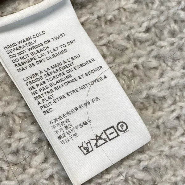 Anthropologie‎ Open Knit Cardigan Waffle Knit Cozy Layering Neutral Size M - Image 3