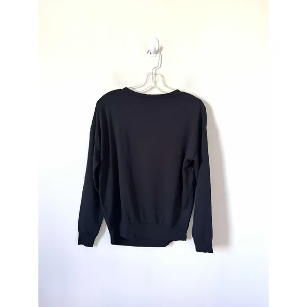 Universal Standard Lightweight Crew Sweatshirt Black Size 4XS (0-00) NEW - Image 3