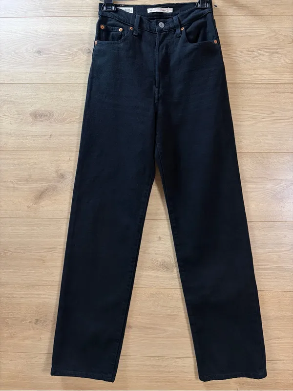 Levi’s Women’s Rib Cage Straight Ankle Jeans Black 25 - Image 11