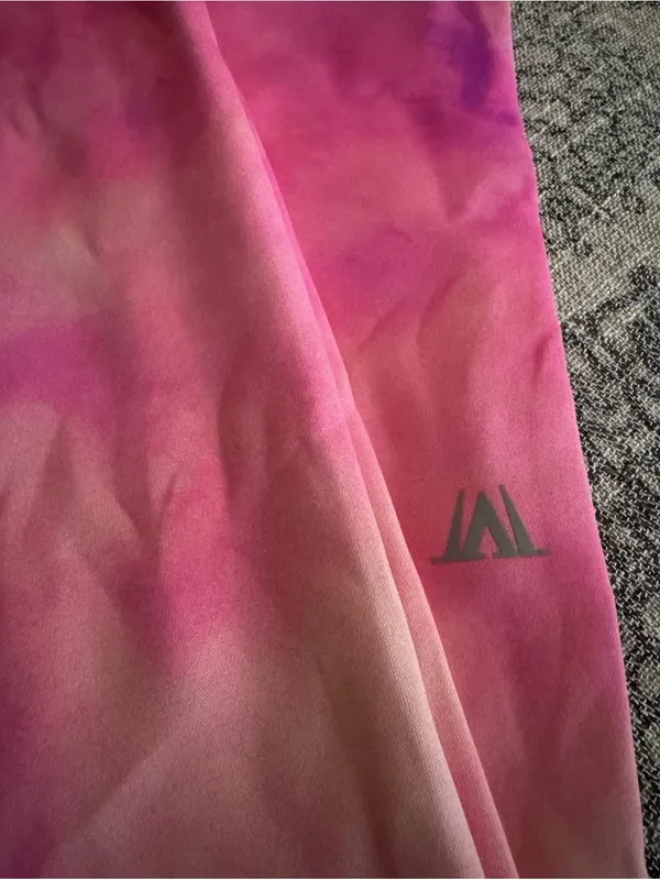 IVL Collective Pink Tie Dye Leggings Size 2 XS - Image 3