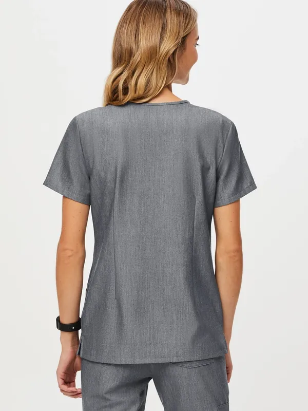 Figs Casma Three-Pocket Scrub Top Graphite Grey Size XL - Image 2