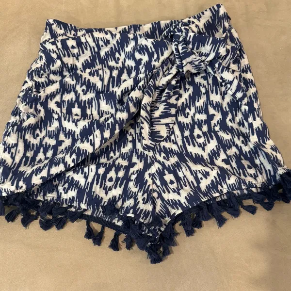 ZARA‎ Knotted Printed Tassel Wrapped Skort Size XS - Image 3