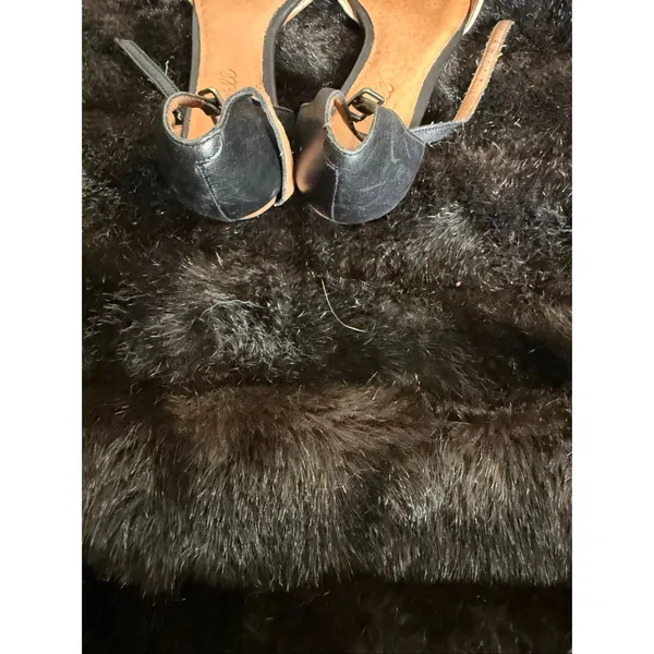 Madewell 1937 Leather Sandal Shoe Pointy Toe 6 Ankle Strap Flats snakeskin - Image 5