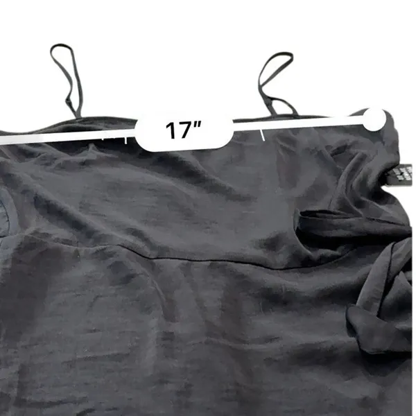Express Black Ruffle Square Neck Wrap Mini Dress Womens Large NWT Tie Waist - Image 12
