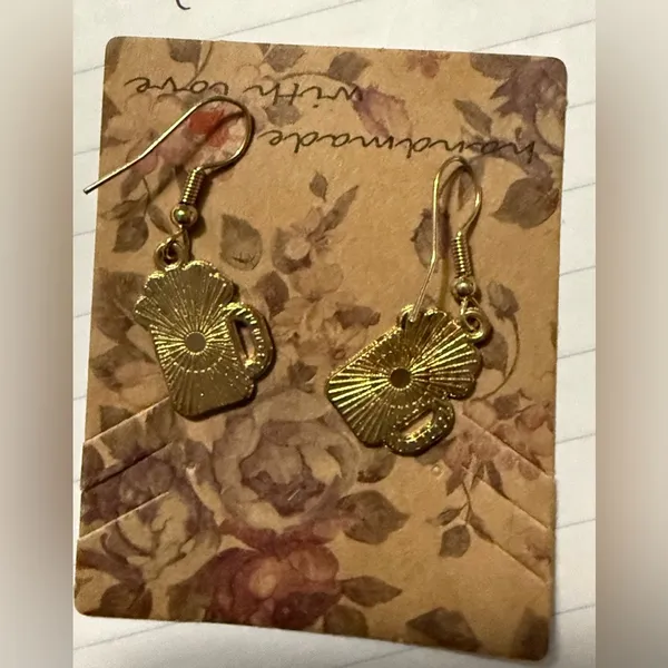 Handmade Funny‎ beer earrings - Image 2